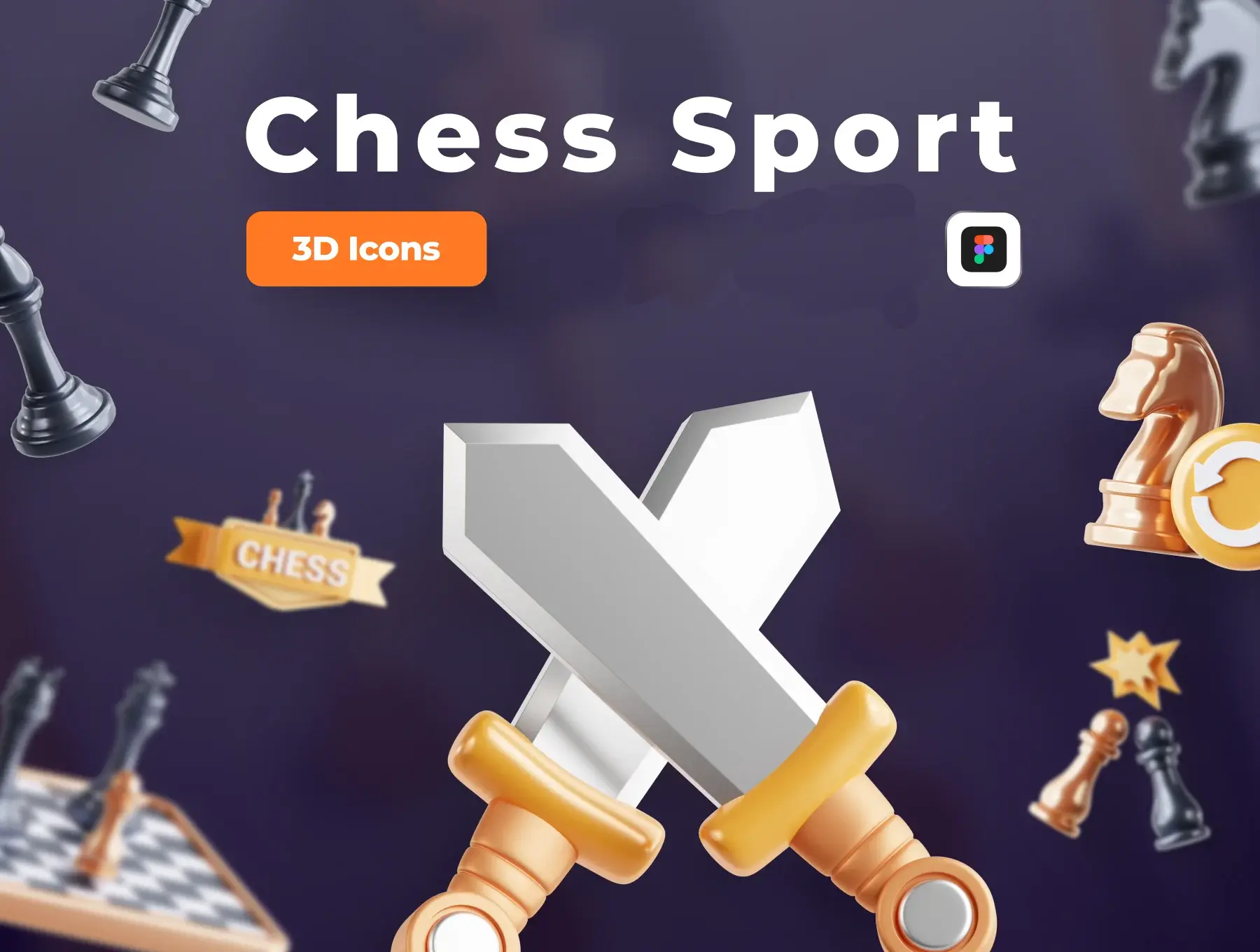 Иконки - UI8 - 3D Chess Sport [FIG]