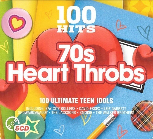VA - 100 Hits 70s Heart Throbs (2016) 5 x CD, Compilation, Box Set [FLAC|Lossless|tracks + .cue] <Rock, Funk / Soul, Pop>
