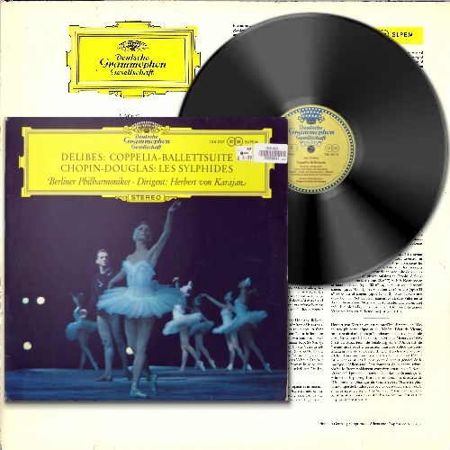 Delibes / Chopin - Douglas (Berliner Philharmoniker, Herbert von Karajan) - Coppelia-Ballettsuite / Les Sylphides (1961) Reissue, Repress [LAC 2.0|96/24|image +.cue|Vinyl-Rip] <Classical, Romant ...