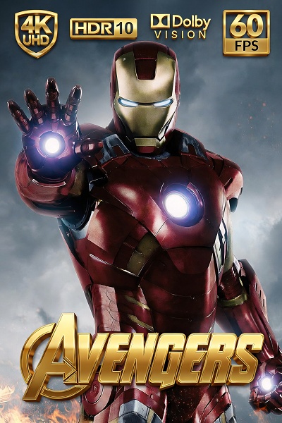 Мстители / The Avengers (2012) UHD BDRip [H.265/2160p] [4K, HDR, 10-bit] [hand made 60 fps]