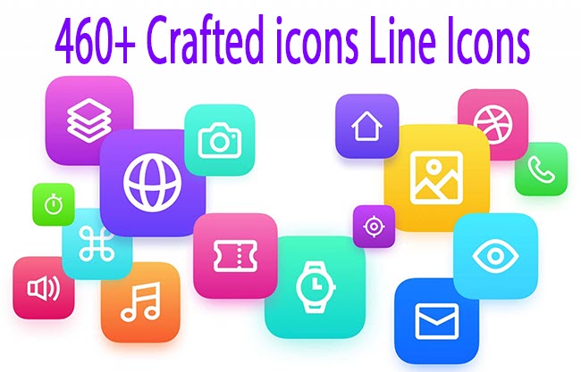 Иконки - Unblast - 460+ Crafted icons Line Icons (SVG) [SVG, PNG, Sketch]