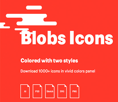 Иконки - Baianat - Blobs [Ai, PSD, SVG, PNG]