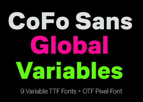Шрифты - Contrast Foundry - CoFo Sans Global [OTF, TTF]