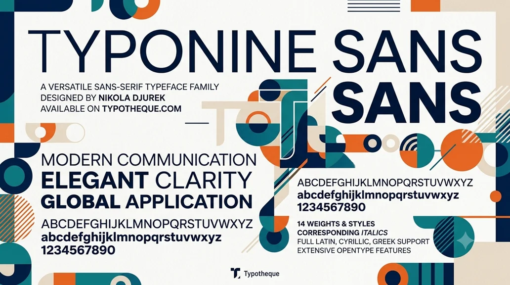 Шрифты - Typotheque - Typonine Sans [OTF, TTF, WOFF, WOFF2]