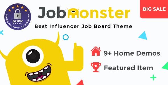 Шаблоны сайта - ThemeForest - Jobmonster - Job Board WordPress Theme - 10965446 [PHP, CSS]