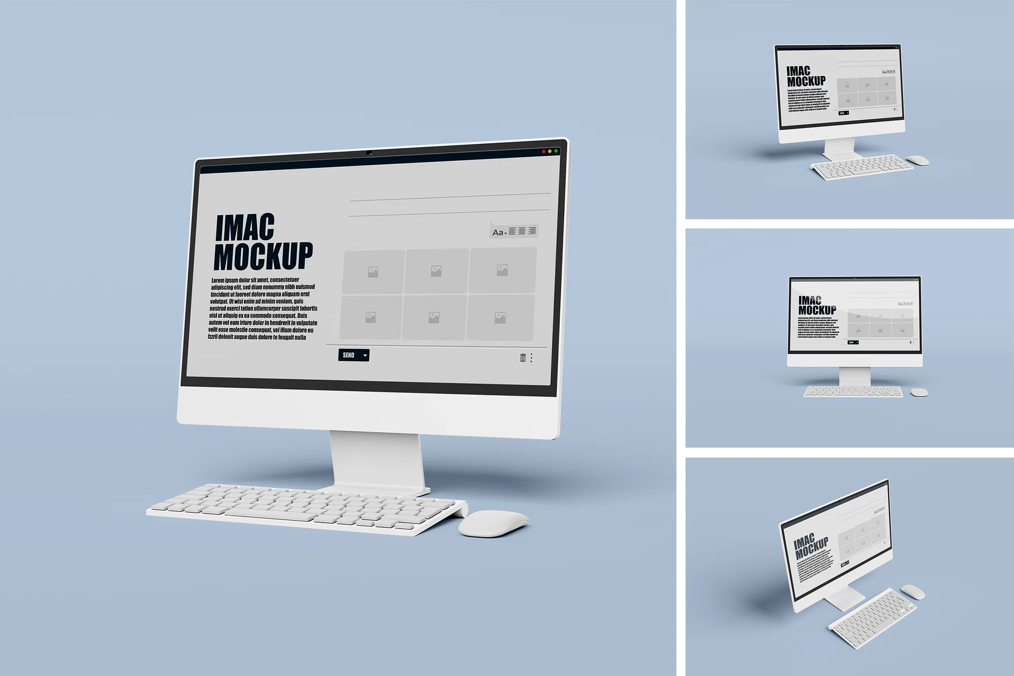 Шаблоны - Envato - Desktop Screen Mockup - 54UG58Z [PSD]