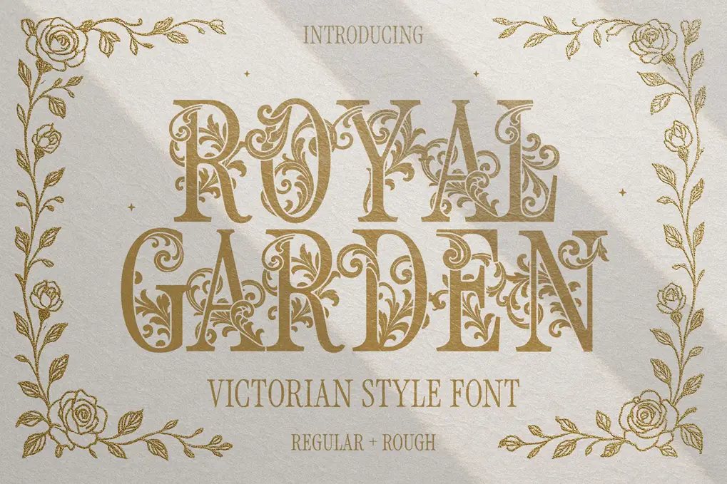 Шрифты - Envato - Royal Garden - Swirly Victorian Font - NNE4UJJ [OTF]