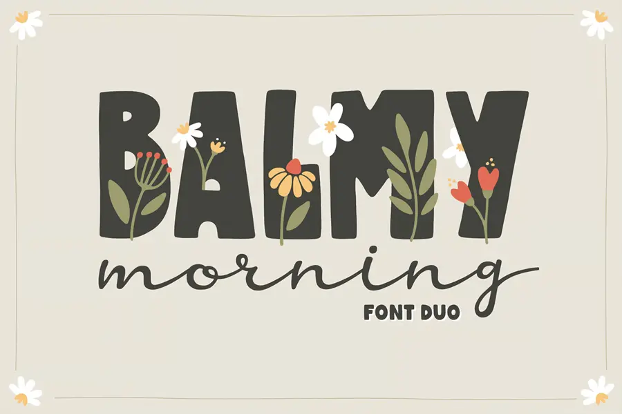 Шрифты - Envato - Balmy Morning Font Duo - KLGY63B [OTF]
