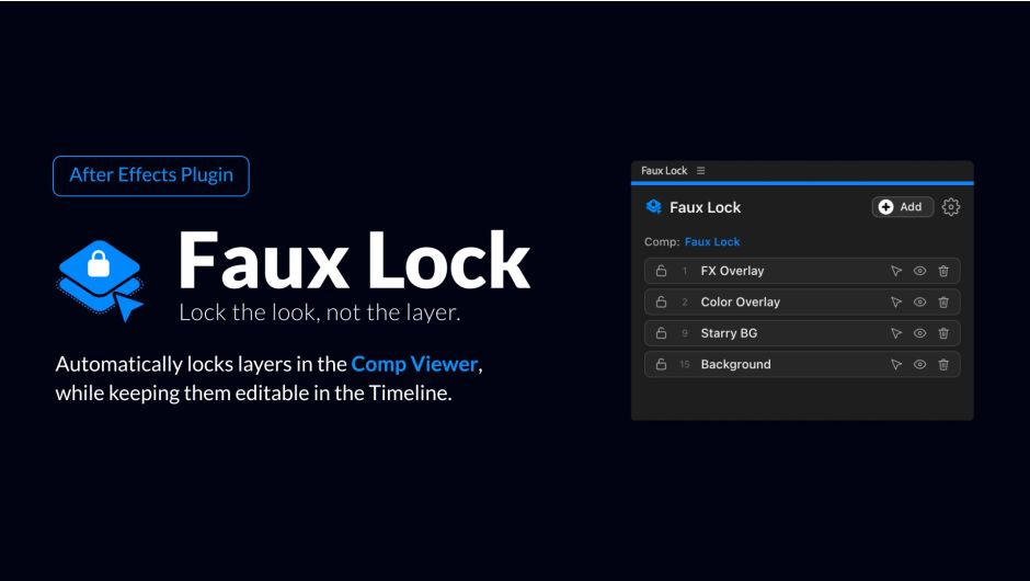 Плагины - Aescripts - Faux Lock [AEX, HTML5, CSS, JS]