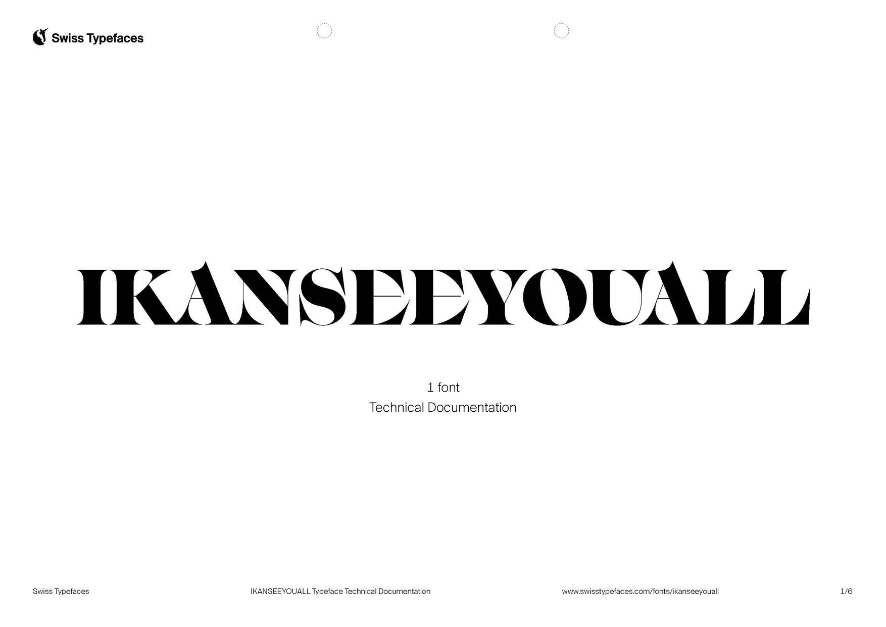 Шрифты - Swiss Typefaces - IKANSEEYOUALL [OTF, TTF, WOFF, WOFF2]