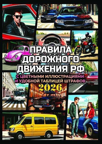 А. Алексашина (Шеф-редактор) | Правила дорожного движения на 2026 год с цветными иллюстрациями и удобной таблицей штрафов (2026) [PDF]