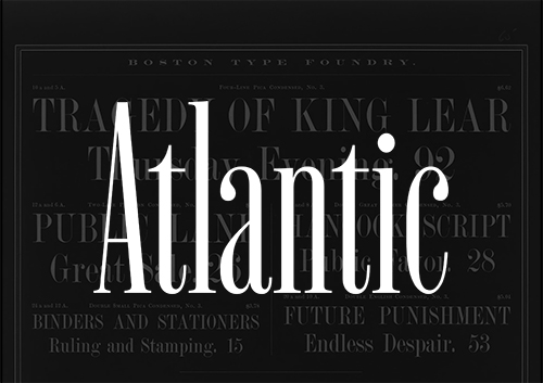 Шрифты - MCKL - Atlantic [OTF, TTF, WOFF, WOFF2]