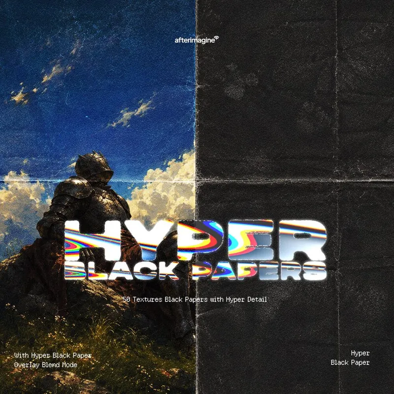 Текстуры и оверлеи - Studio 2am - Hyper Black Paper Texture Overlay Pack [PNG]