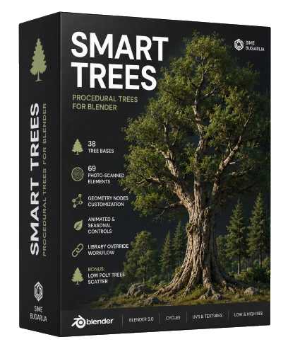 Плагины - Superhive - Smart Trees - Super Close-Up Trees [BLEND]