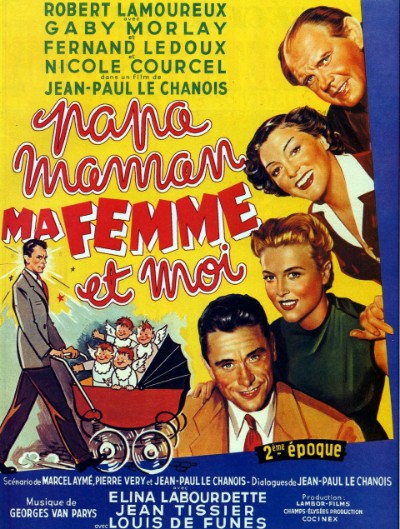 Папа, мама, моя жена и я / Papa, Maman, Ma Femme Et Moi (1955) BDRip [H.264/720p]