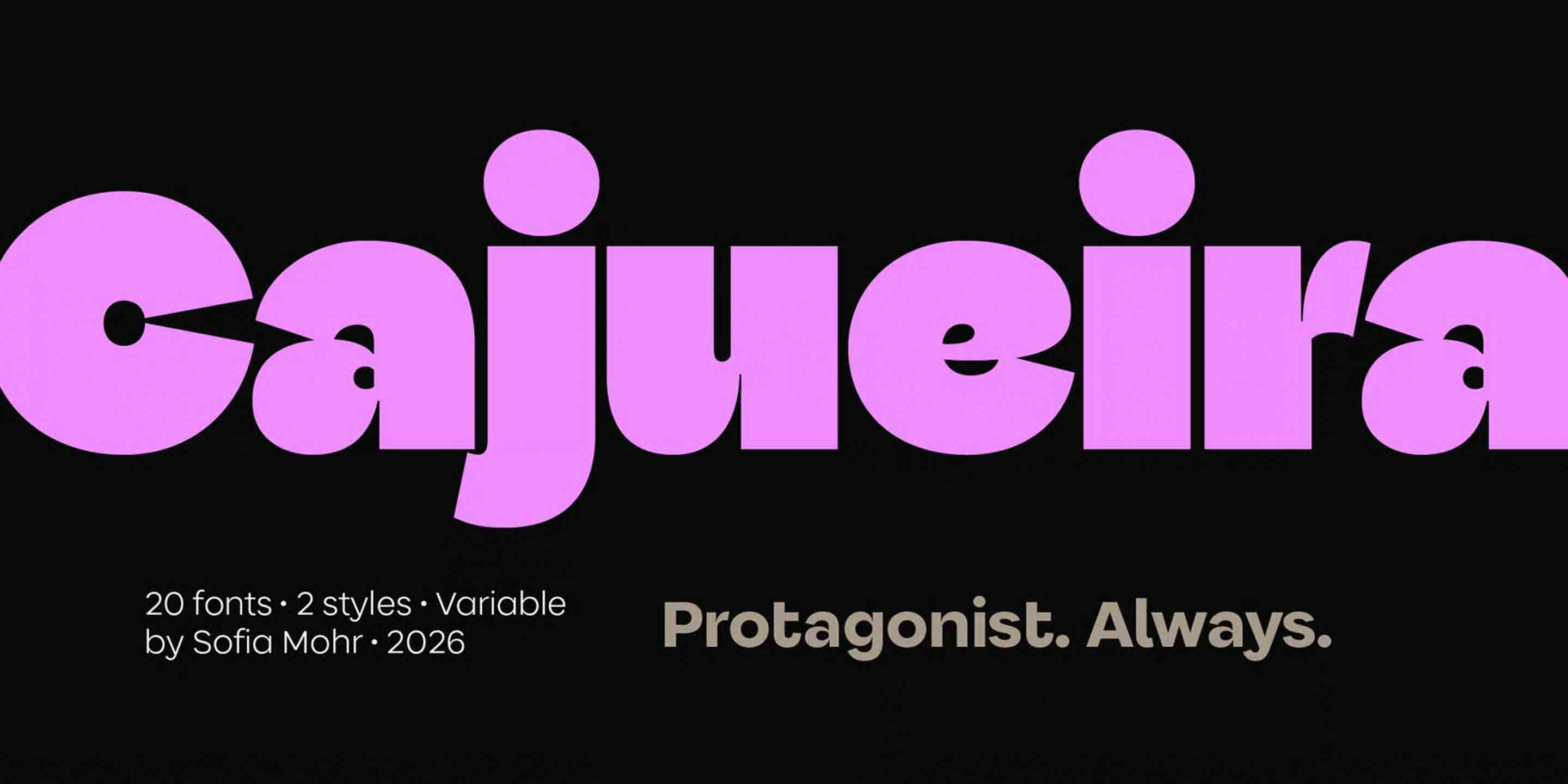 Шрифты - MyFonts - Cajueira [OTF, TTF, WOFF]