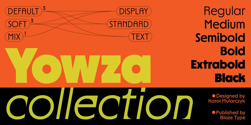 Шрифты - MyFonts - Yowza [OTF, TTF, WOFF]